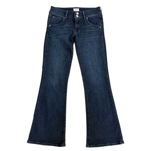 NWT Hudson Collin Midrise Bootcut Crop Dark Blue Flare Denim Jeans Size 26